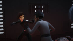 Sabine affronte Pryce