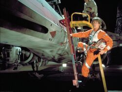 Luke Skywalker et son X-Wing