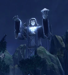 Une statue inachevée de Vowrawn située sur Dromund Kaas.
