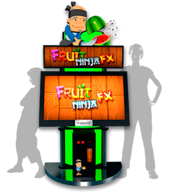 Fruit Ninja FX 2 Arcade Game, Stock Video