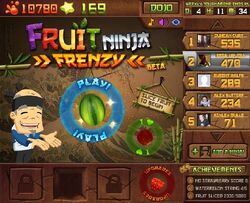 Fruit Ninja Frenzy Screen