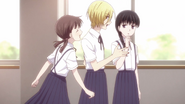 Tohru and Arisa accept Saki as a friend