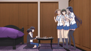 Frightened at the Hanajima house