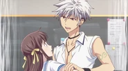 Haru threatens to expose the family secret and grabs Tohru