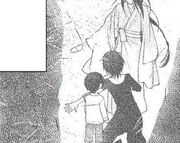 Akito protecting Shiki from Ren