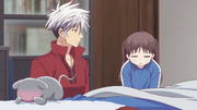 Yuki is embarrased when Tohru calls him by his first name.