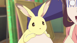Momiji in his rabbit form in the 2019 version.