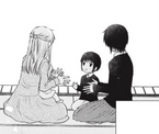 Akito and Shiki being taught hand games by Tohru.