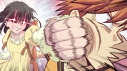 Kagura pummels Kyo for making her worry