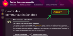 1. Comment activer le Mode Contribution ? Activez le Mode Contribution en cliquant sur le texte à proximité de l'icône du crayon.