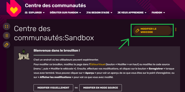 1. Comment activer le Mode Contribution ? Activez le Mode Contribution en cliquant sur le texte à proximité de l'icône du crayon.