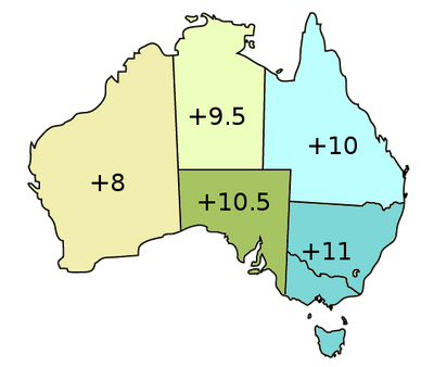 Australia-Timezones-Daylight