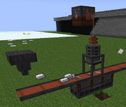 A Metal Press with a  making 