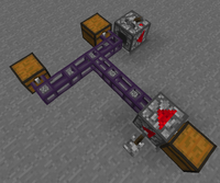 A Shifter being used to make items only move to the left.