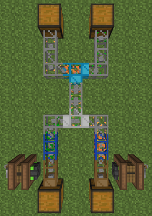 BuildCraft transport pipes route filter.png