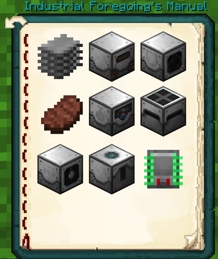 Industrial Foregoing's Manual Official Feed The Beast Wiki