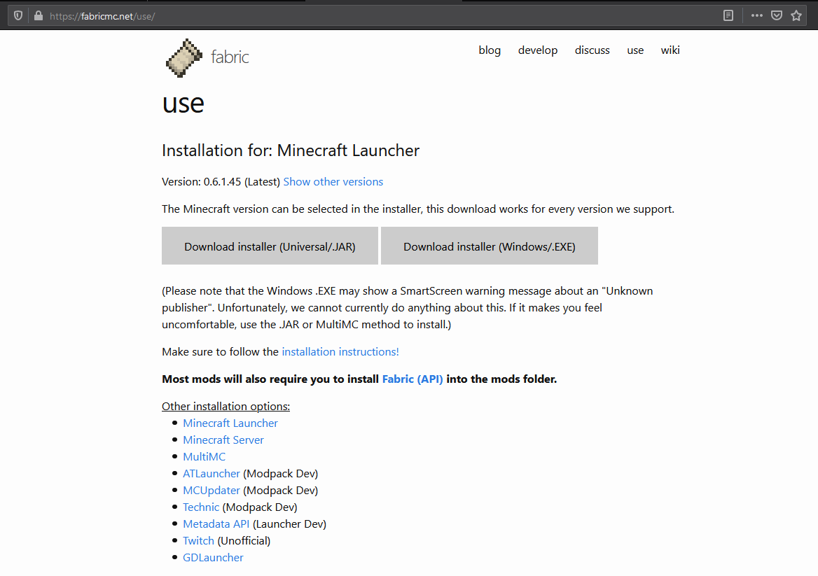 Install Fabric - Minecraft Launcher (Windows) [Fabric Wiki]