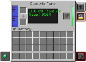 Mekanism ElectricPump GUI