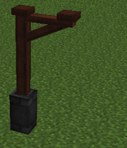 An Extendable Wooden Post will two .