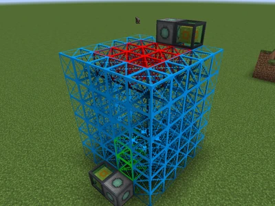 The placement of Shield Template blocks.