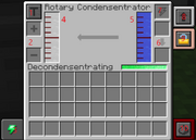 User interface of the Rotary Condensentrator