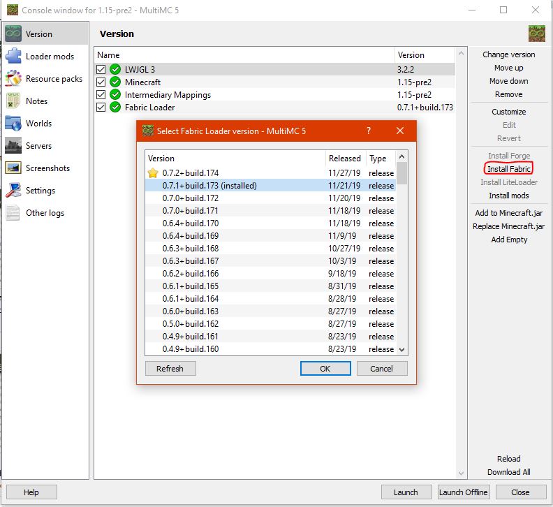 How To Install Fabric On Your PC Using CurseForge or MultiMC
