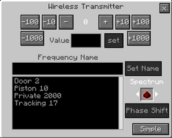 Frequency GUI, advanced