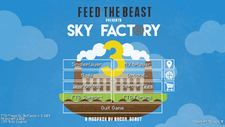 FTB Skyfactory3 Mainmenu