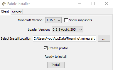 Install Fabric - Minecraft Launcher (Windows) [Fabric Wiki]