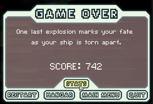 Gameover explode