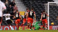 1-0: Hugo Rodallega strikes a left-footed finish past Smithies across goal after being fed by Ross McCormack on 19 minutes
