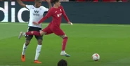 1-0: Issa Diop fails to clear and referee Stuart Attwell points to the spot after apparent contact with Darwin Núñez