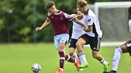 Adrion Pajaziti chases down Freddie Potts for the ball