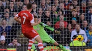 0-2: A killer blow for Fulham as Lambert slots in a Nathaniel Clyne cross to make it 2-0 to the visitors