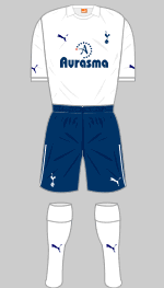 Tottenham Hotspur home kit for 2011-12.  Tottenham hotspur, Tottenham,  Football