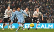 1-0: Sergio Agüero opens the scoring from the penalty spot following a trip on Adam Johnson by Chris Baird