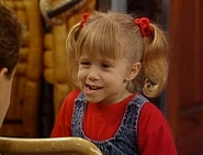 Michelle doing an impression of Popeye