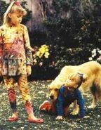 Stephanie and Michelle with Comet.