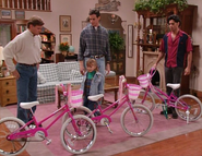 Jesse, Joey, and Danny all think they have found "Michelle's" bike