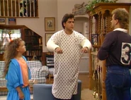 Jesse's helmet is removed to reveal his new haircut