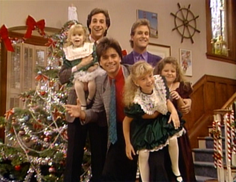 Our Very First Christmas Show Full House Fandom What hangs from the marble banisters in hogwarts castle over christmas? our very first christmas show full