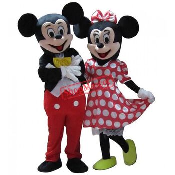 Mickey and Minnie mascots