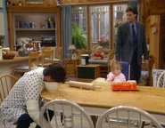 Jesse tries to eat his cereal without his arms