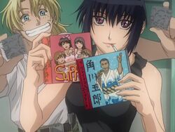 Kurz and Mao preparing Sasuke for school.jpg