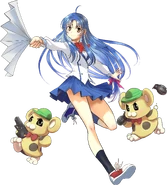 Kaname Chidori in the collaboration with the Fantasia Re-Build game, illustrated by Shikidouji.