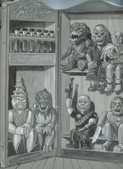 The second drawing of retro puppet master.