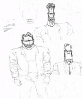 Ben early and Adrian concept art