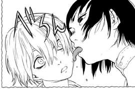 Chapter 44 - Hayase enters Fushi's dream and licks him