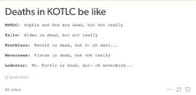 Deaths in Kotlc