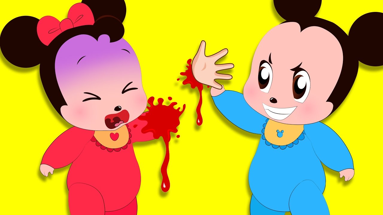 Mickey Mouse & Minnie Mouse Babies BLOODY Hand | Fun Kids Toon ...